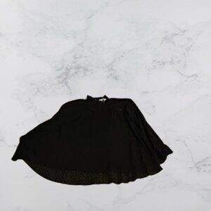 H&M Black Sheer Cut-Out Back Blouse - New Without Tags